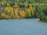 Muitas cores na bela paisagem da estrada entre Homer e Seward, na Península do Kenai, sul do Alaska